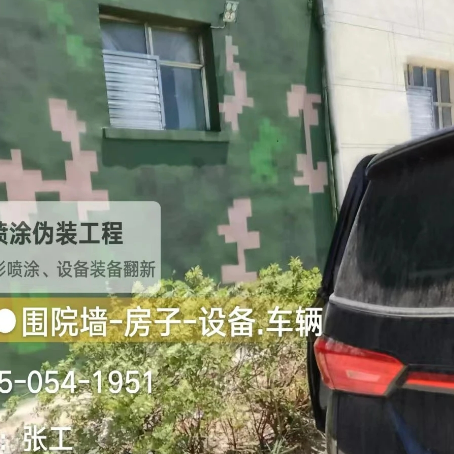 丰满数码迷彩漆施工